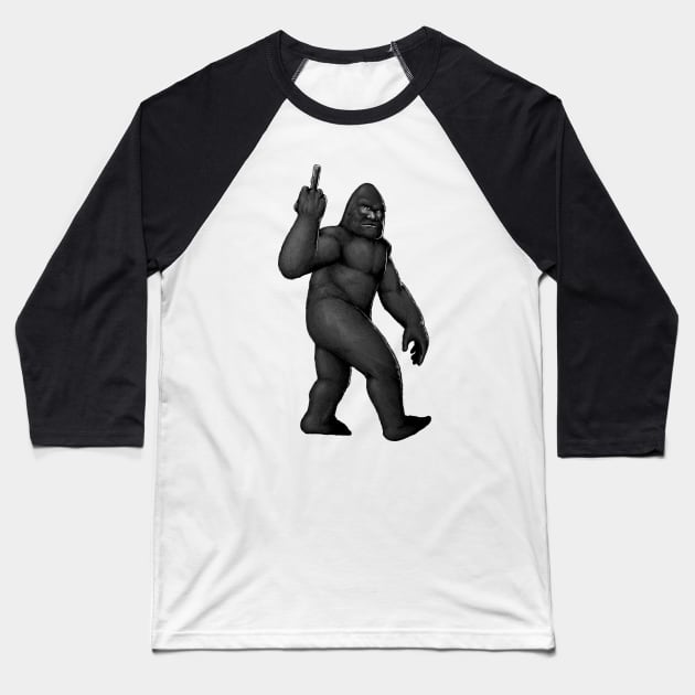 Sasquatch Baseball T-Shirt by d.legoshin.art